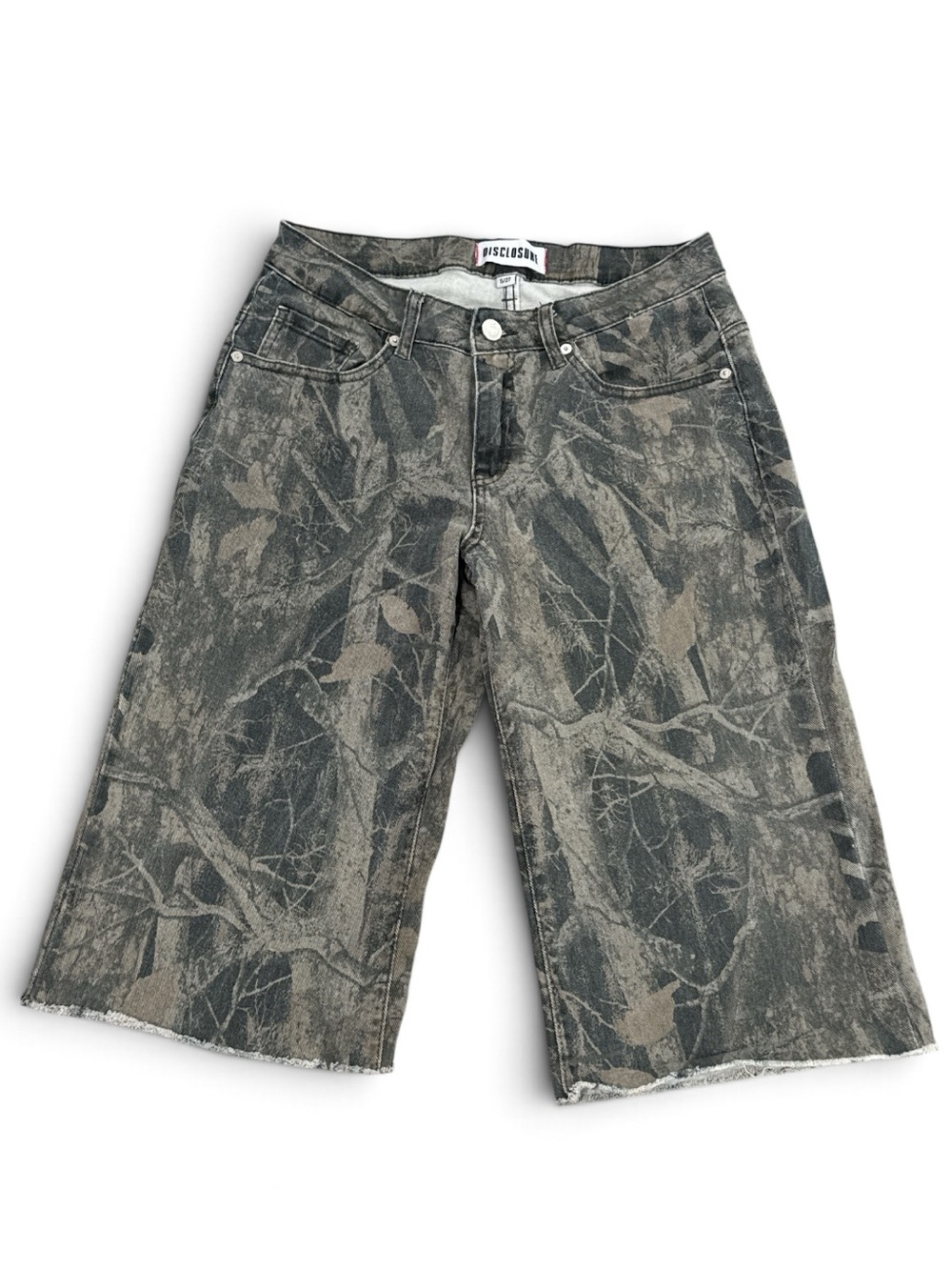 Disclosure Women's Camo Cargo Baggy Jorts Shorts Size S/27